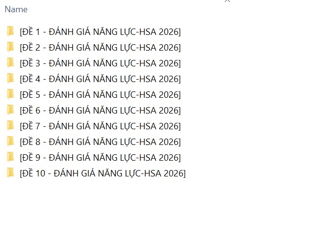 TUYỂN TẬP Bộ Đề Luyện Thi ĐGNL ĐHQG Hà Nội HSA 2026 – Cập Nhật Cấu Trúc Mới, Giải Chi Tiết VIP